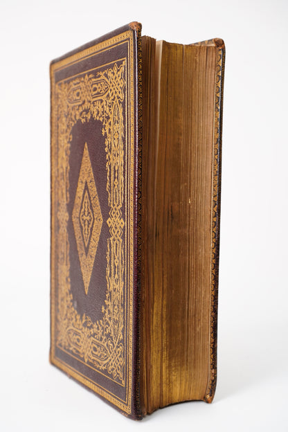 Illustrated Victorian Lord Byron Poetry Book Full Leather