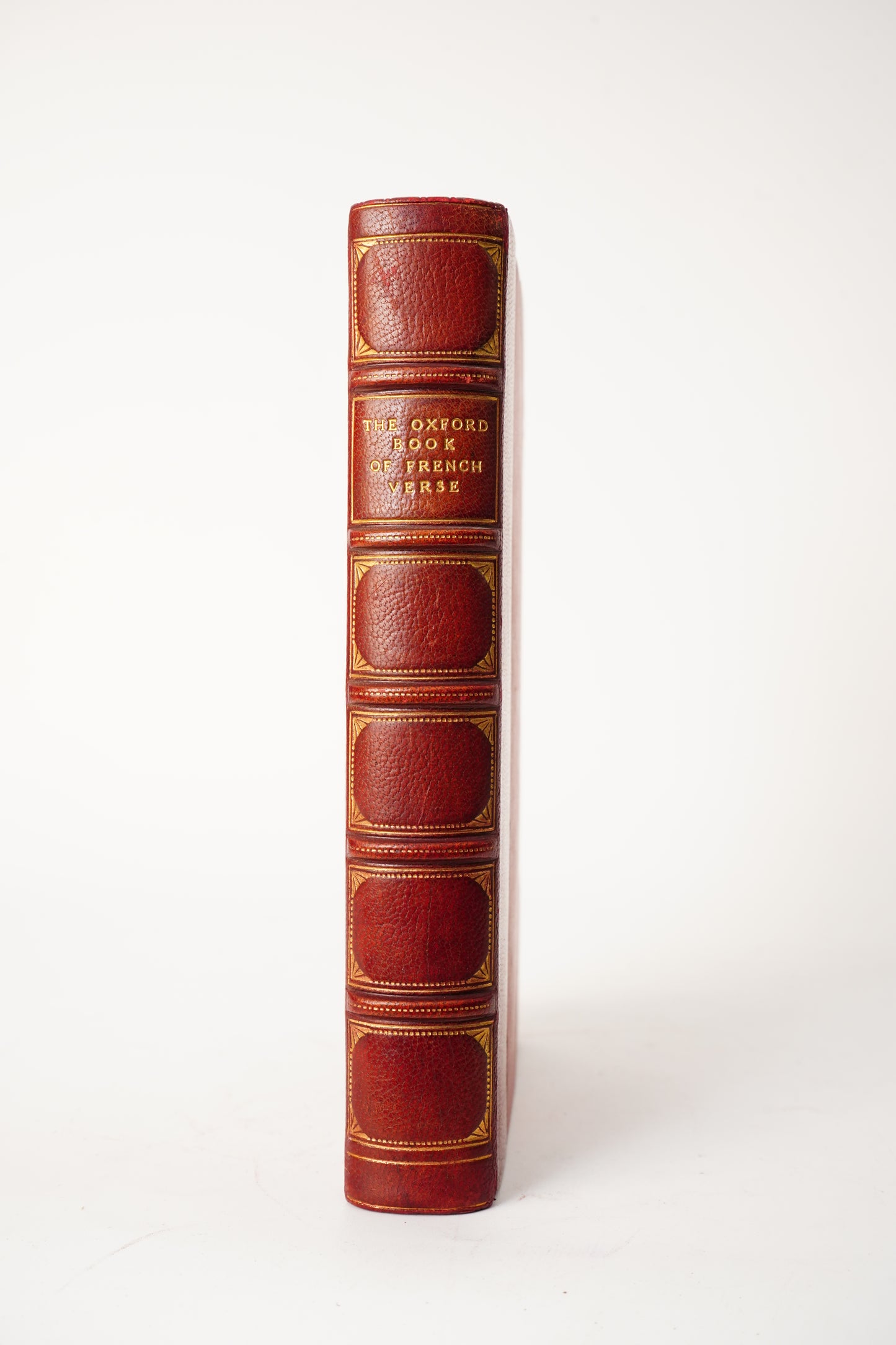 1908 Oxford Book of French Verse Fine Leather Poetry