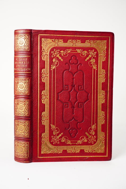 1847 Oliver Cromwell Protectorate Full Leather History Book