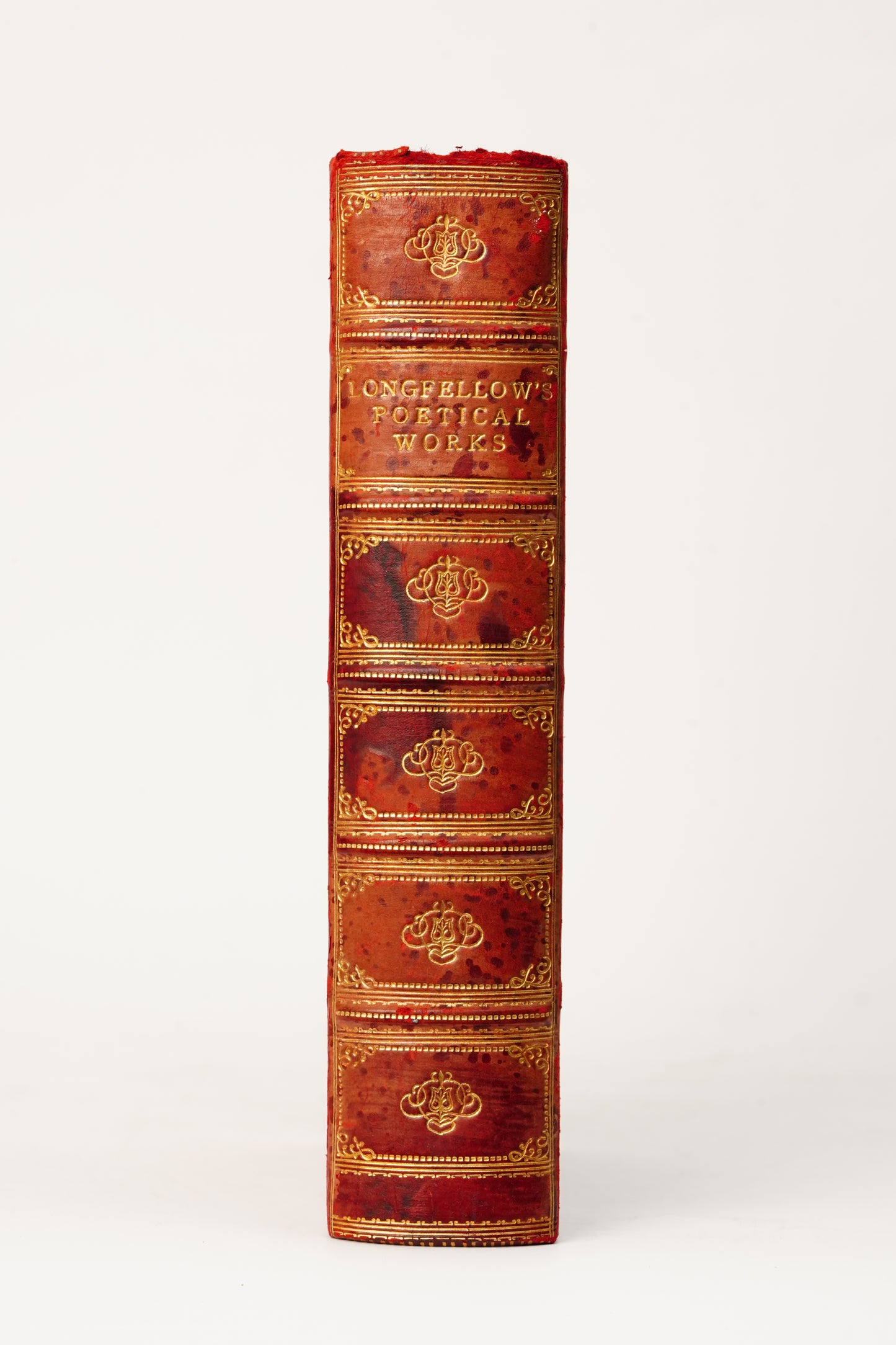 1908 Longfellow Poetical Works Full Leather