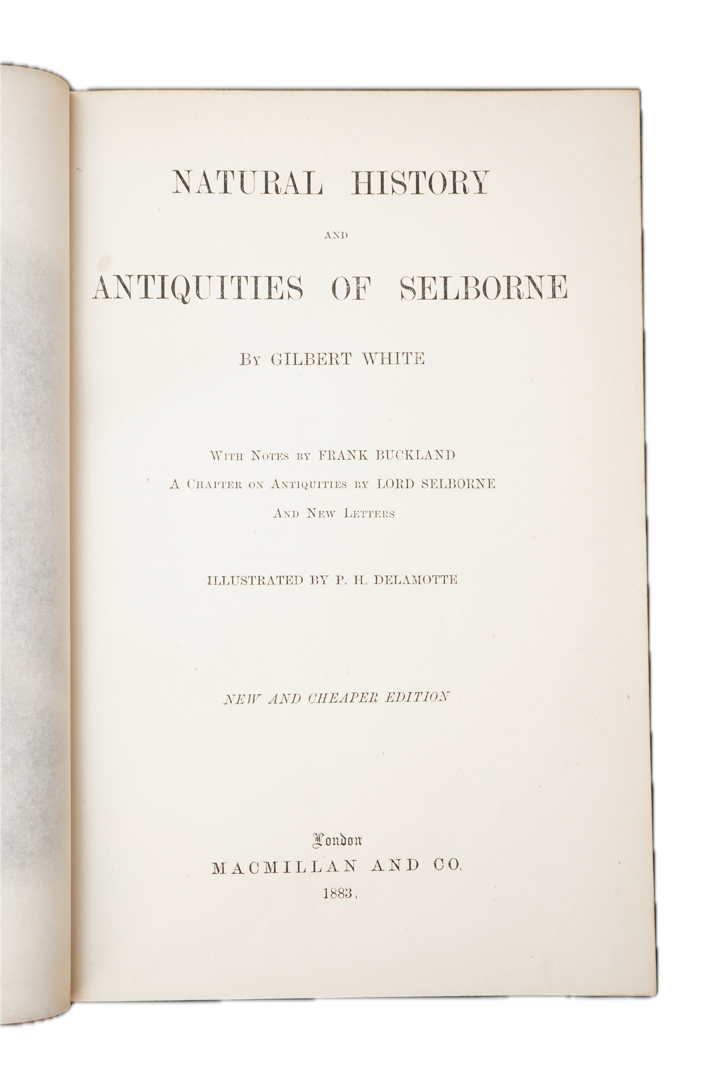 1883 Natural History and Antiquities of Selborne