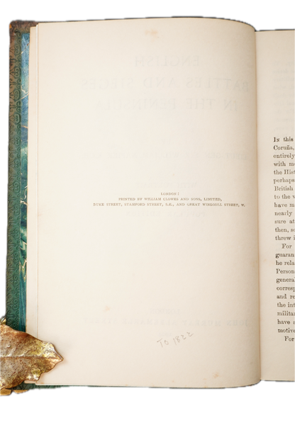 1904 Napier Peninsular War Full Leather Military History