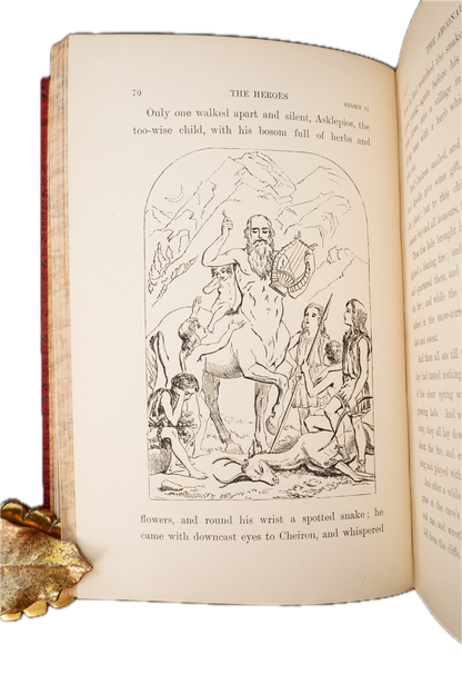 1908 Kingsley The Heroes or Greek Fairy Tales for My Children Full Leather
