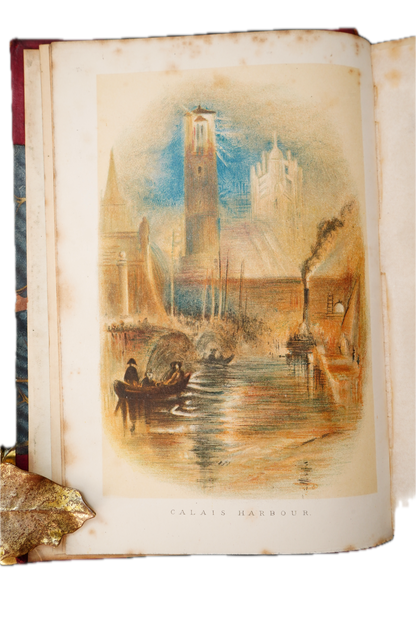 1897 J.M.W. Turner Biography Half Leather Illustrated Art Book