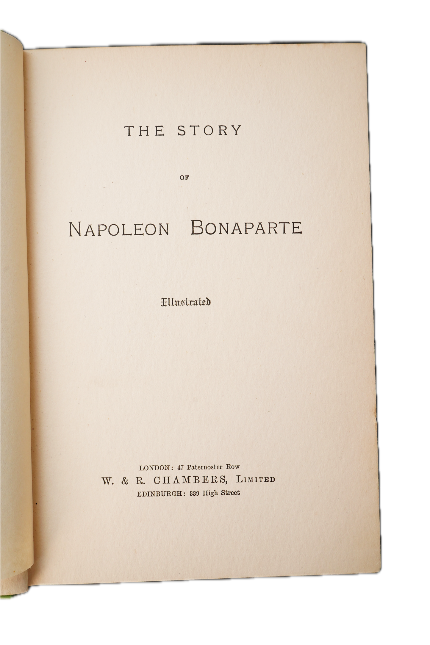 1894 Napoleon Bonaparte Chambers Illustrated Green Cloth