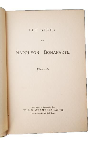1894 Napoleon Bonaparte Chambers Illustrated Green Cloth