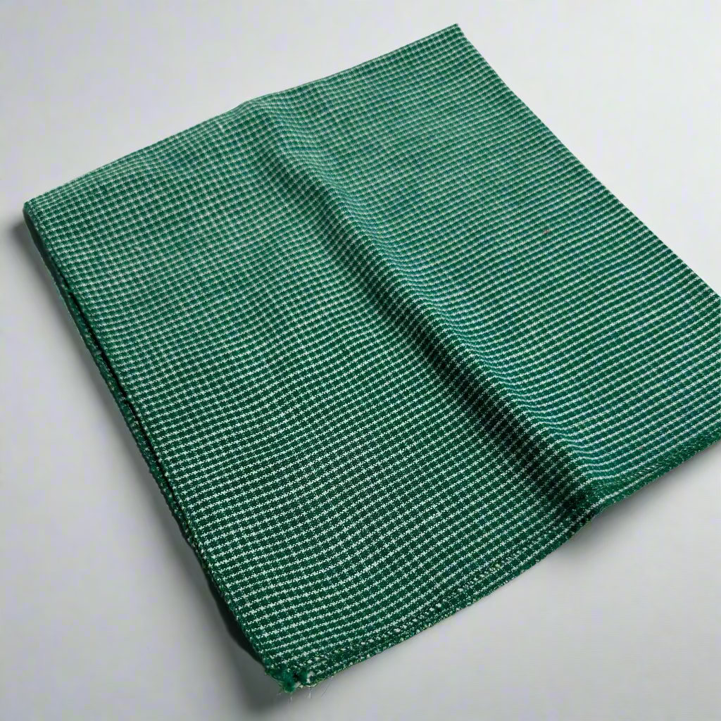Vintage Green Gingham Cloth Napkins – Set of 4 Handmade Country Cottage Napkins