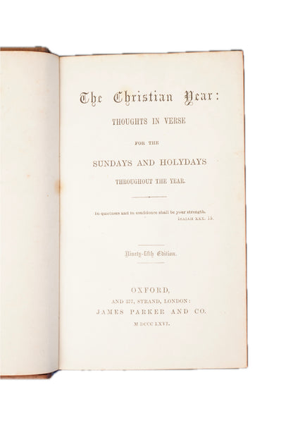 1866 John Keble The Christian Year