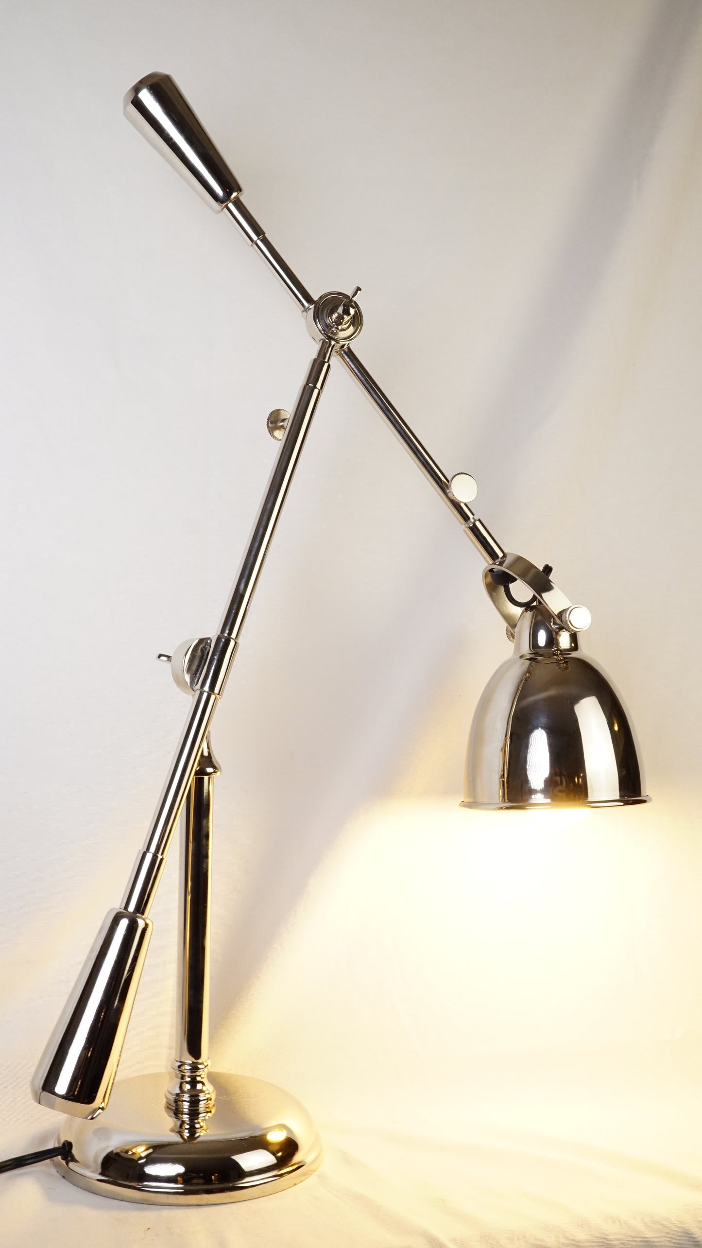 Chrome Adjustable Articulating Desk Lamp