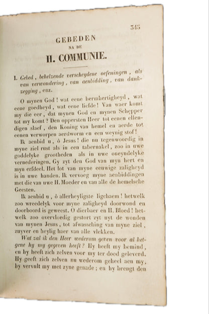 1842 Christelyke Onderwyzingen en Gebeden Dutch Catholic Prayer Book