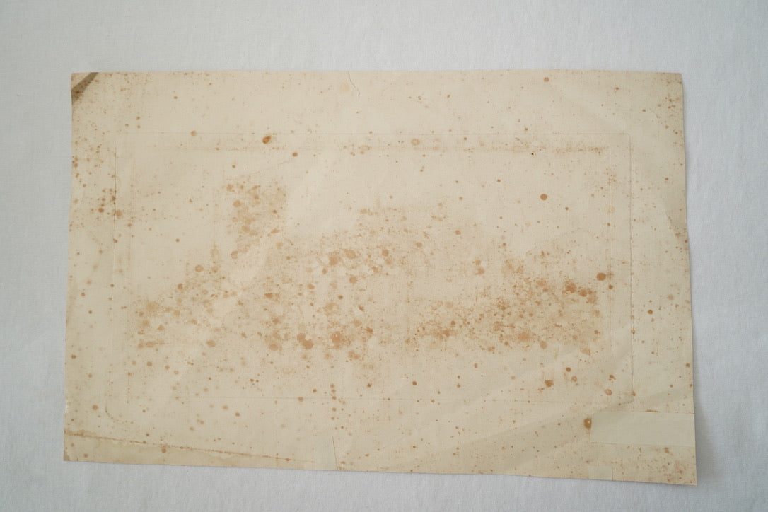 Antique Blenheim House Copperplate Engraving