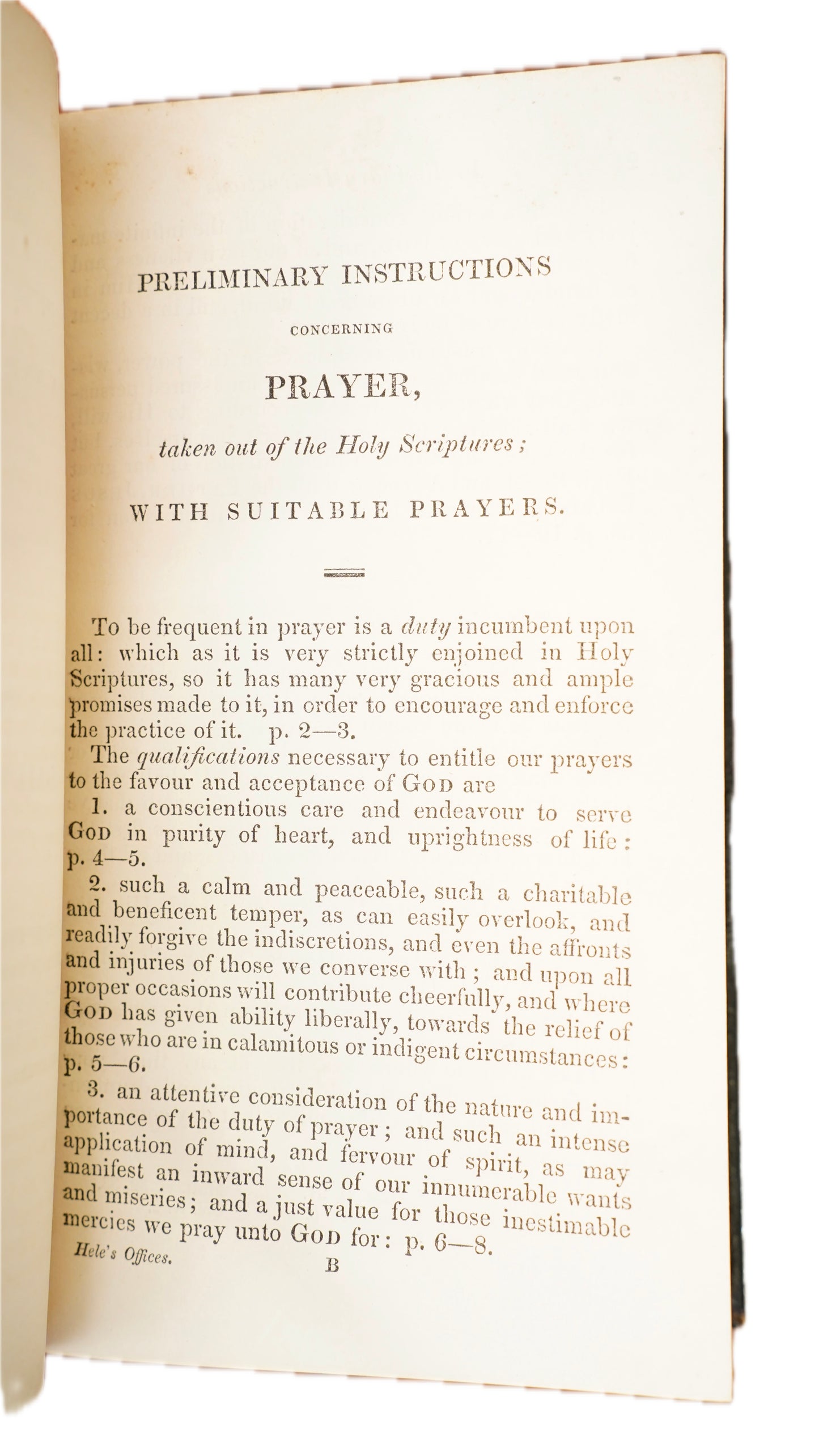 Antique Richard Hele Select Offices of Private Devotion 1833 Full Morocco