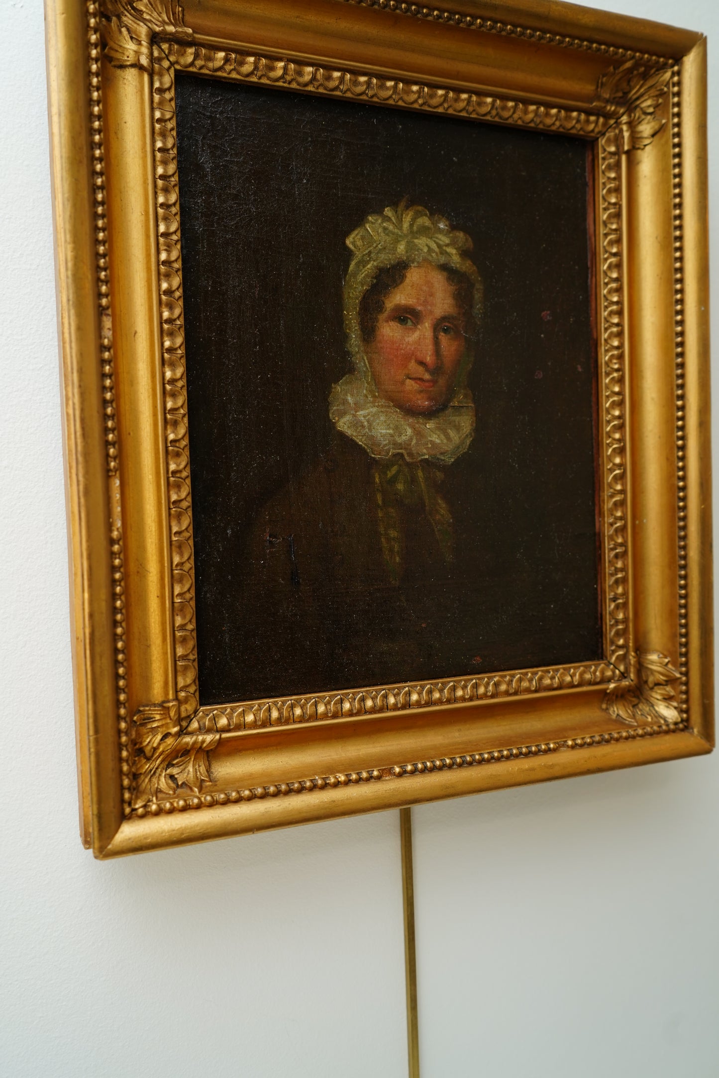 Early 19th Century British Portrait of a Woman with Inscription, Oil on Canvas