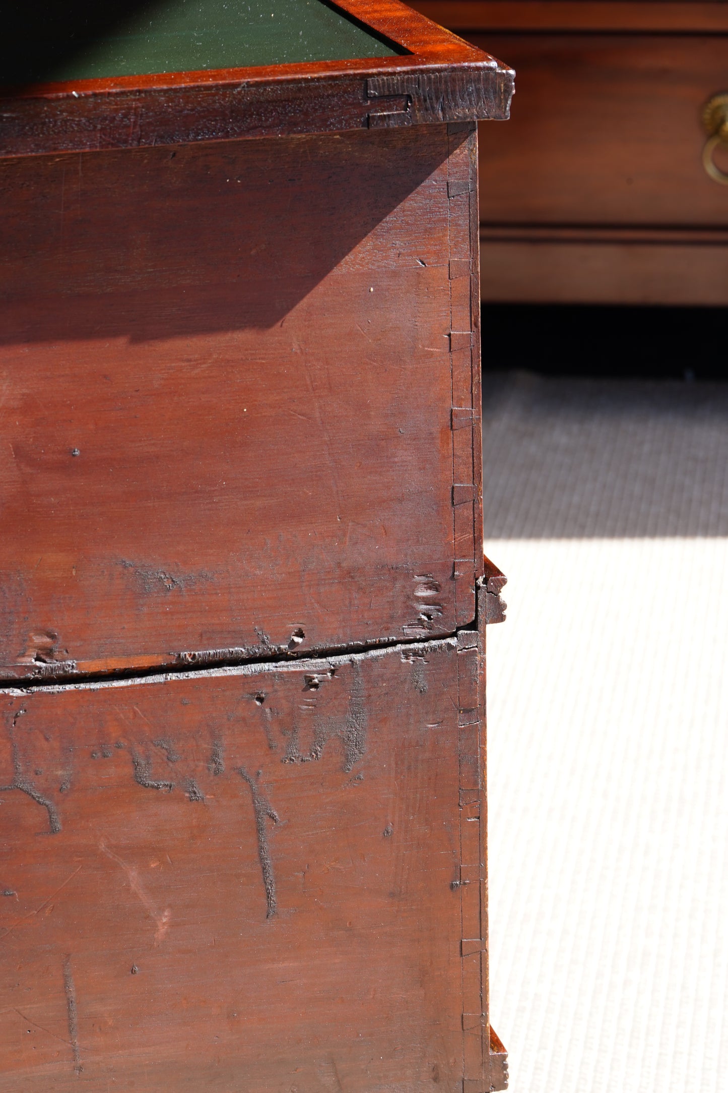English Mahogany Library Steps in the Regency Taste