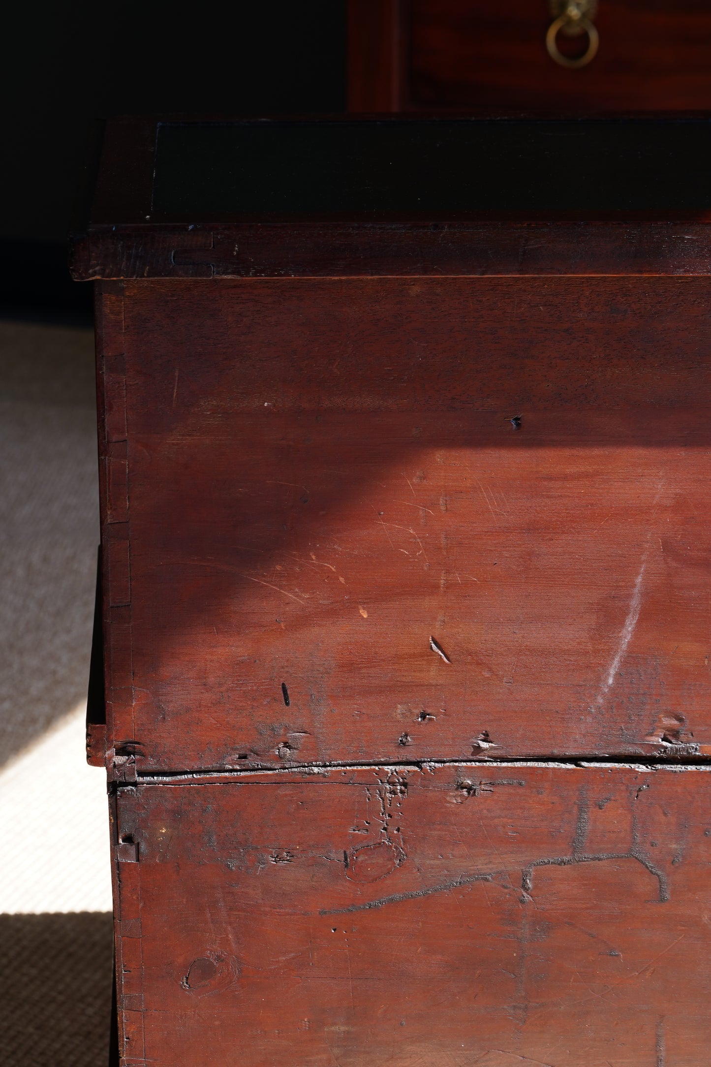 English Mahogany Library Steps in the Regency Taste