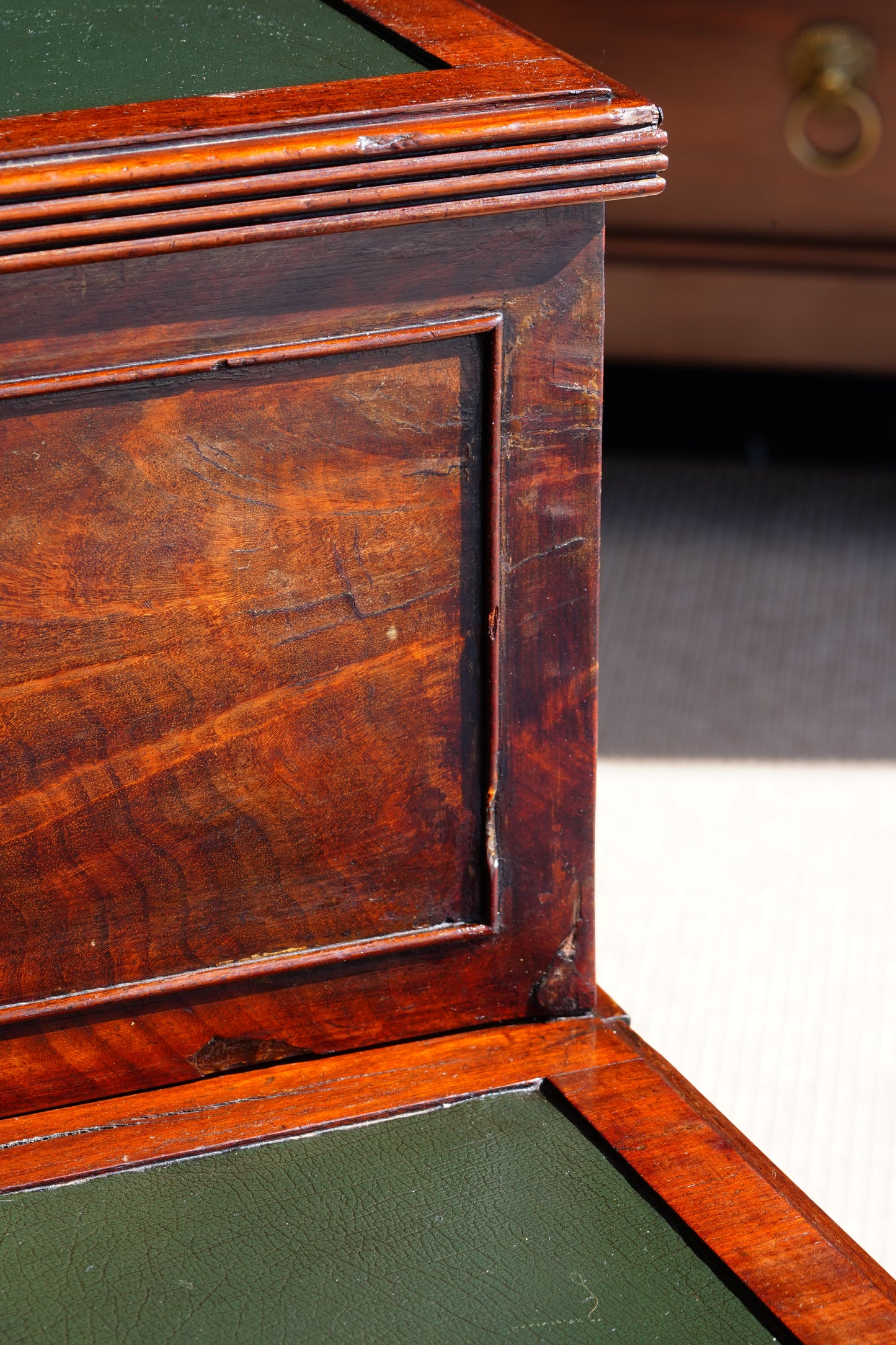 English Mahogany Library Steps in the Regency Taste