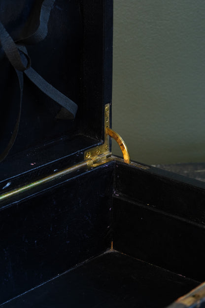 Antique Victorian English Leather Despatch Box