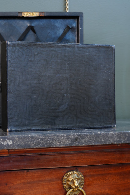 Antique Victorian English Leather Despatch Box