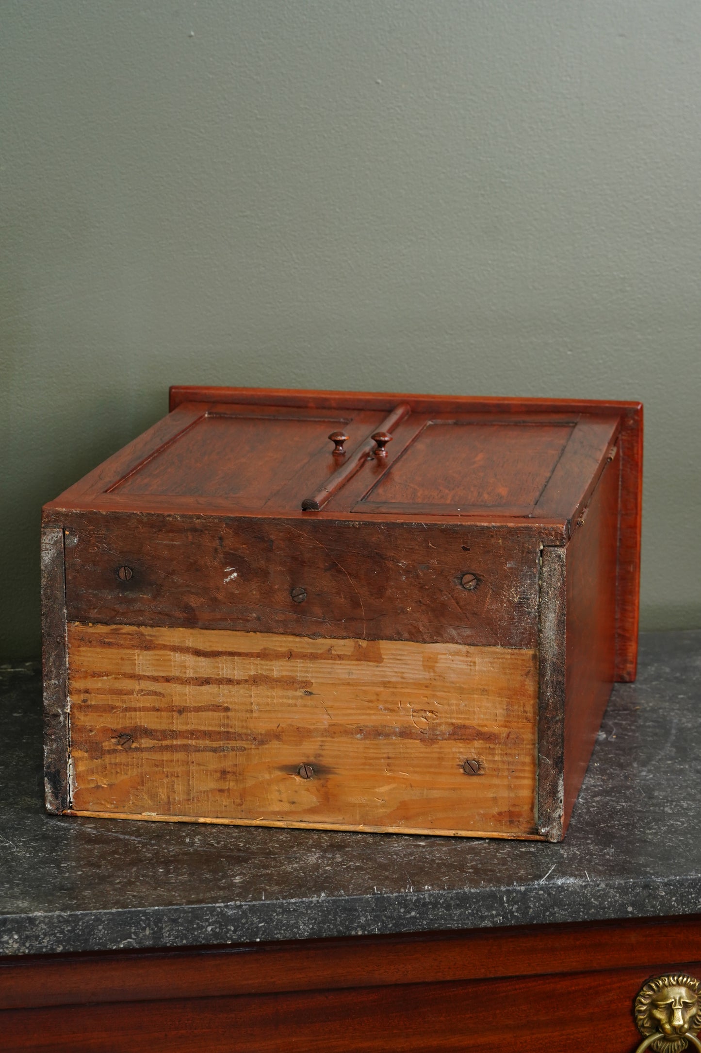 Antique English Miniature Collector's Cabinet, Circa 1890