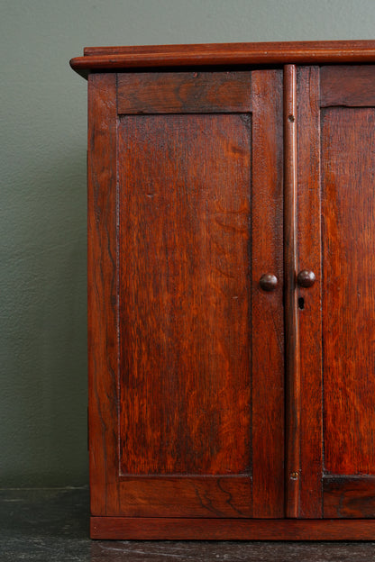 Antique English Miniature Collector's Cabinet, Circa 1890