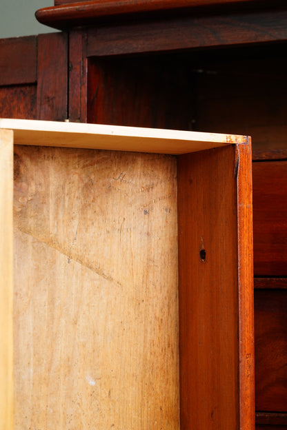 Antique English Miniature Collector's Cabinet, Circa 1890