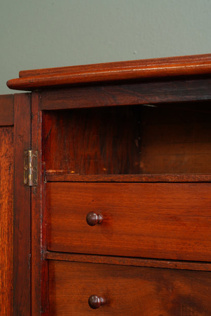 Antique English Miniature Collector's Cabinet, Circa 1890