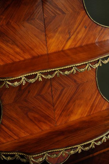 Antique French Louis XVI Style Wall Shelf Ormolu Mounts c1900