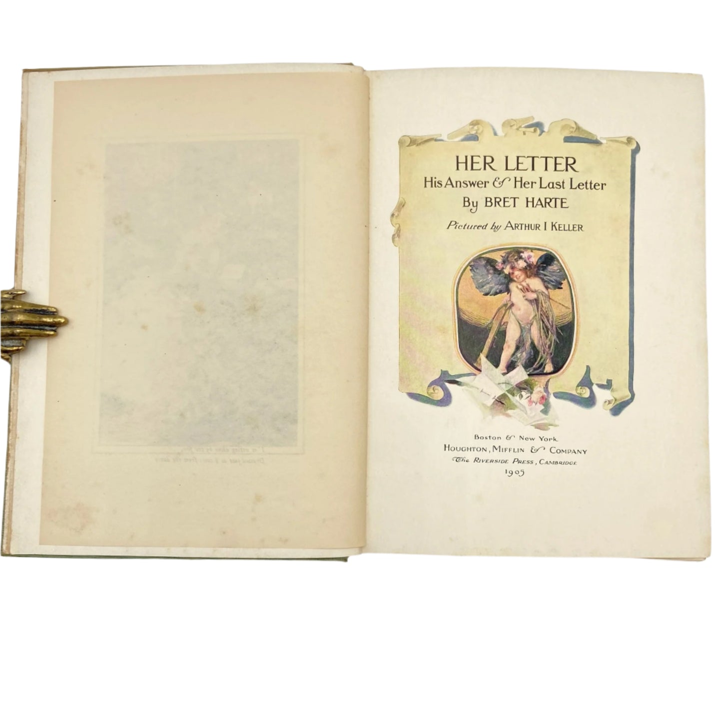 1905 "Her Letter" Victorian Cloth Book