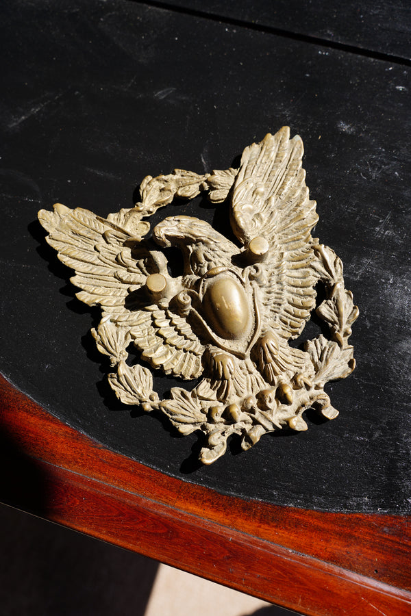 English Brass Decorative Salvage Eagle Plaque secondary view