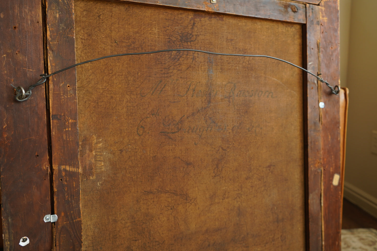 18th Century Georgian Portrait Oil on Canvas Painting, c. 1720–1740