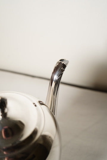 Early 20th Century Silver Plated Georgian Revival Teapot by Home Decorators Inc.