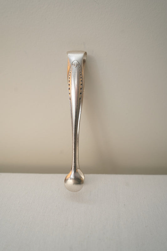 Antique French Silver Plate Sugar Tongs