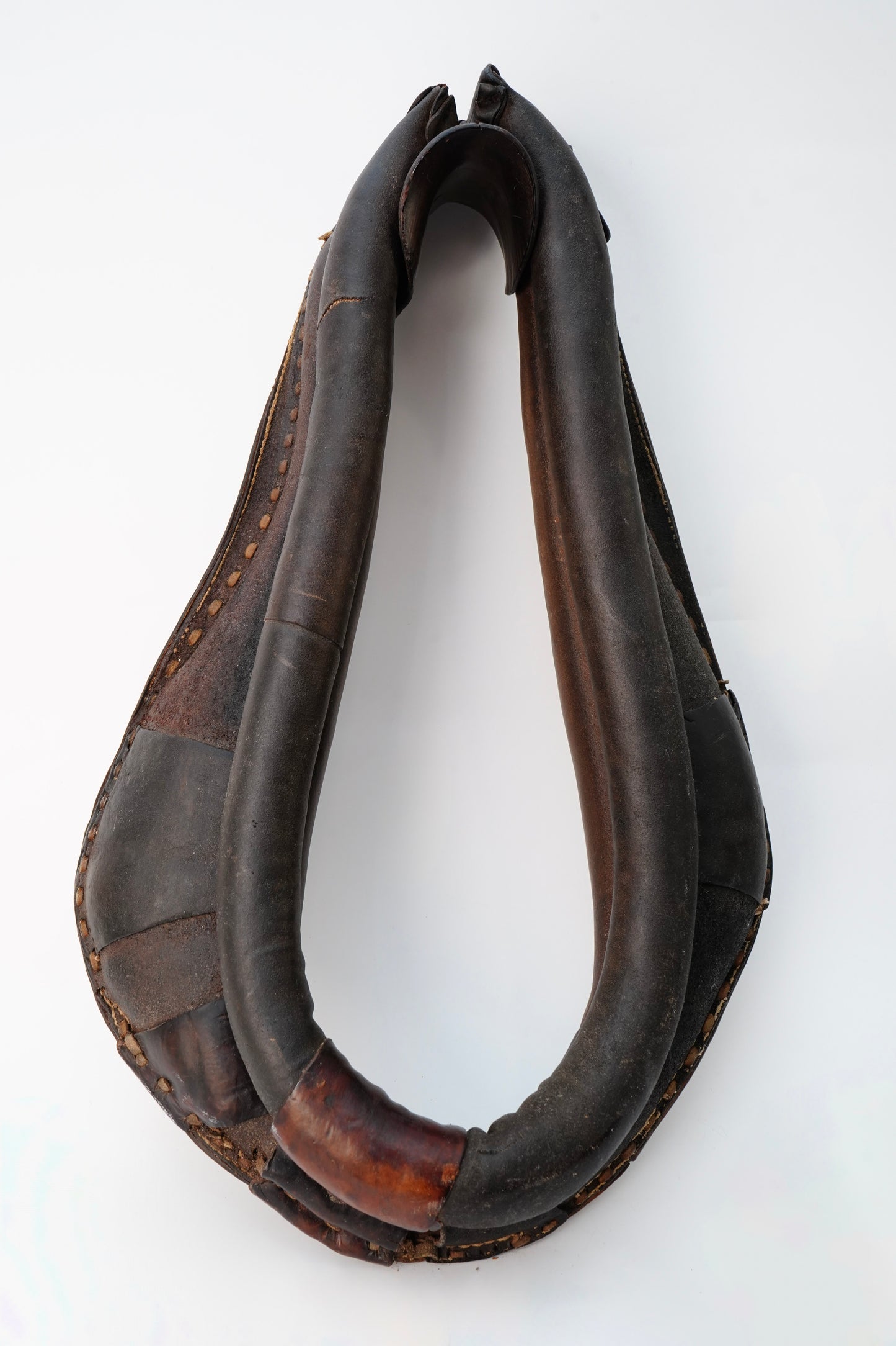 Antique Leather Draft Horse Collar Equestrian Decor
