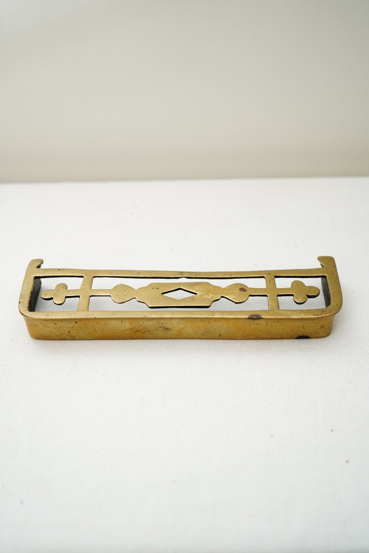 Antique English Mini Brass Riser