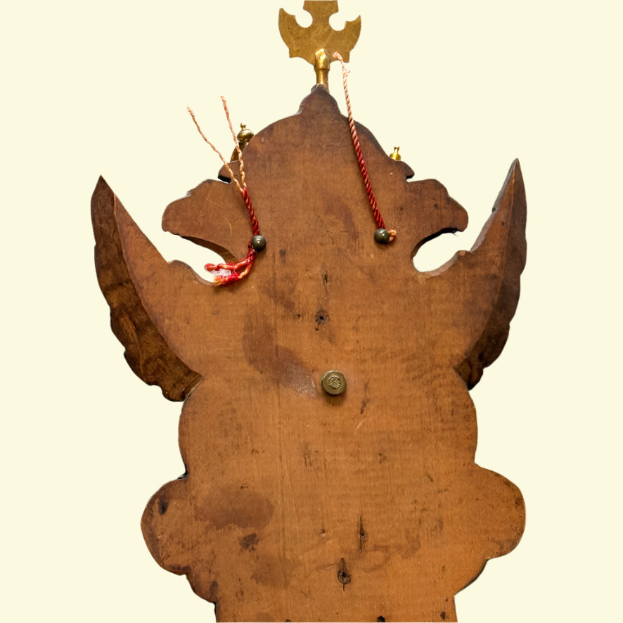 Vintage Spanish Toledo Miniature Wall Plaque | Hand-Carved Heraldic Crest