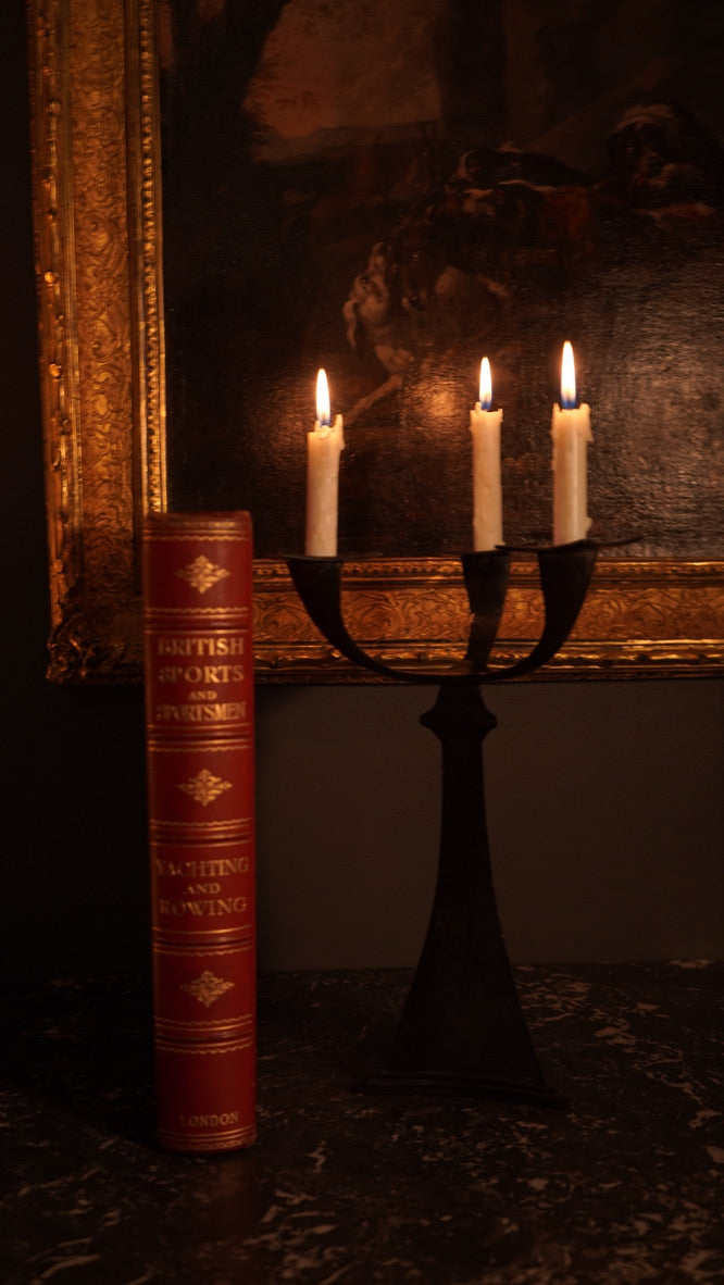 1916 “British Sports: Yachting and Rowing" XL Full Morocco Red Leather Book, First Edition