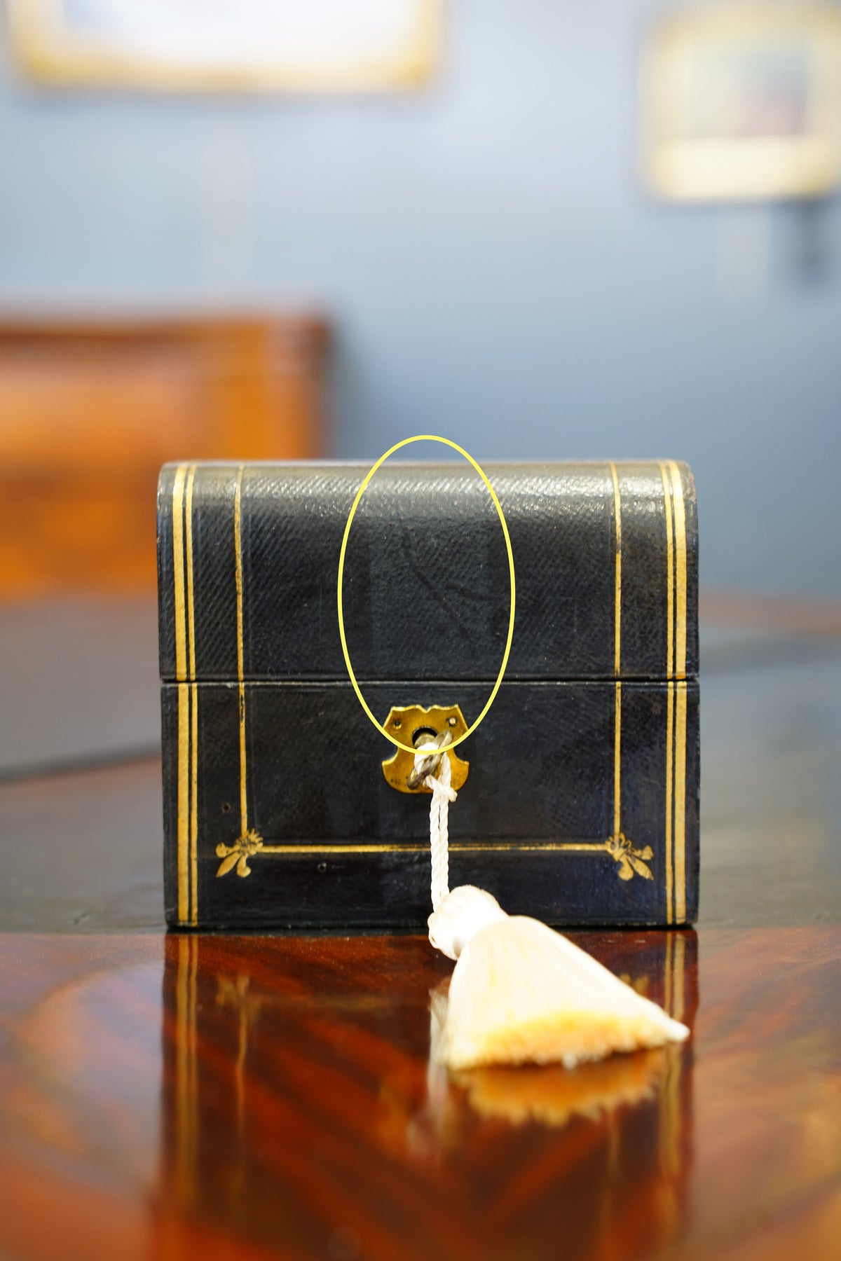Antique Victorian Black Cased Perfume Bottle Set