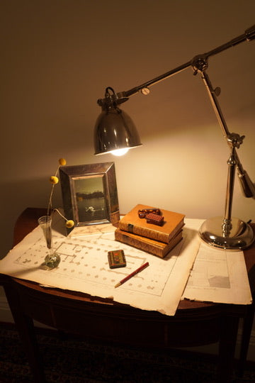 Chrome Adjustable Articulating Desk Lamp