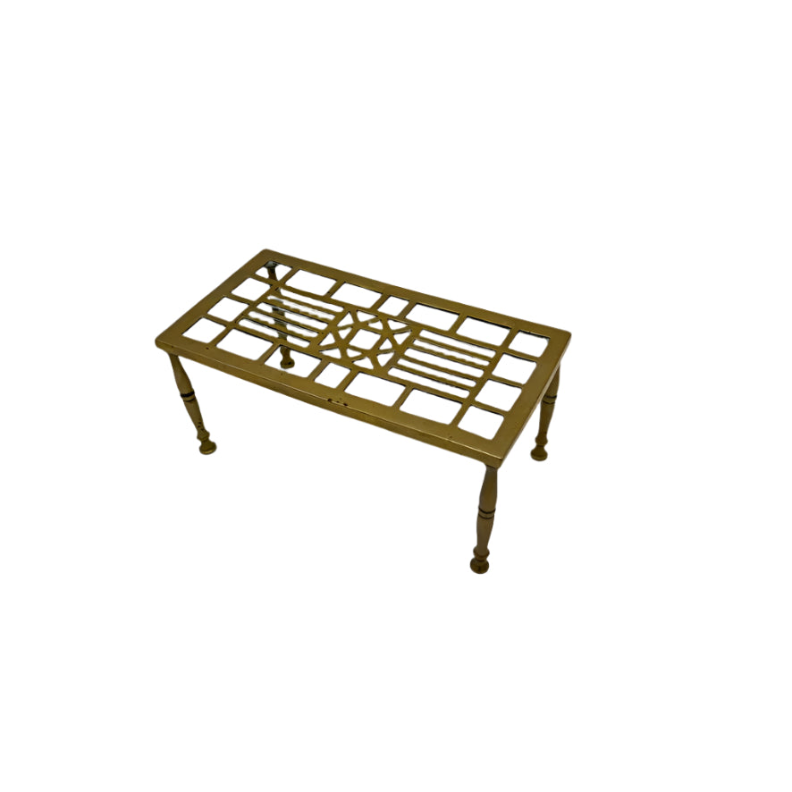 Small Antique English Brass Riser | Trivet