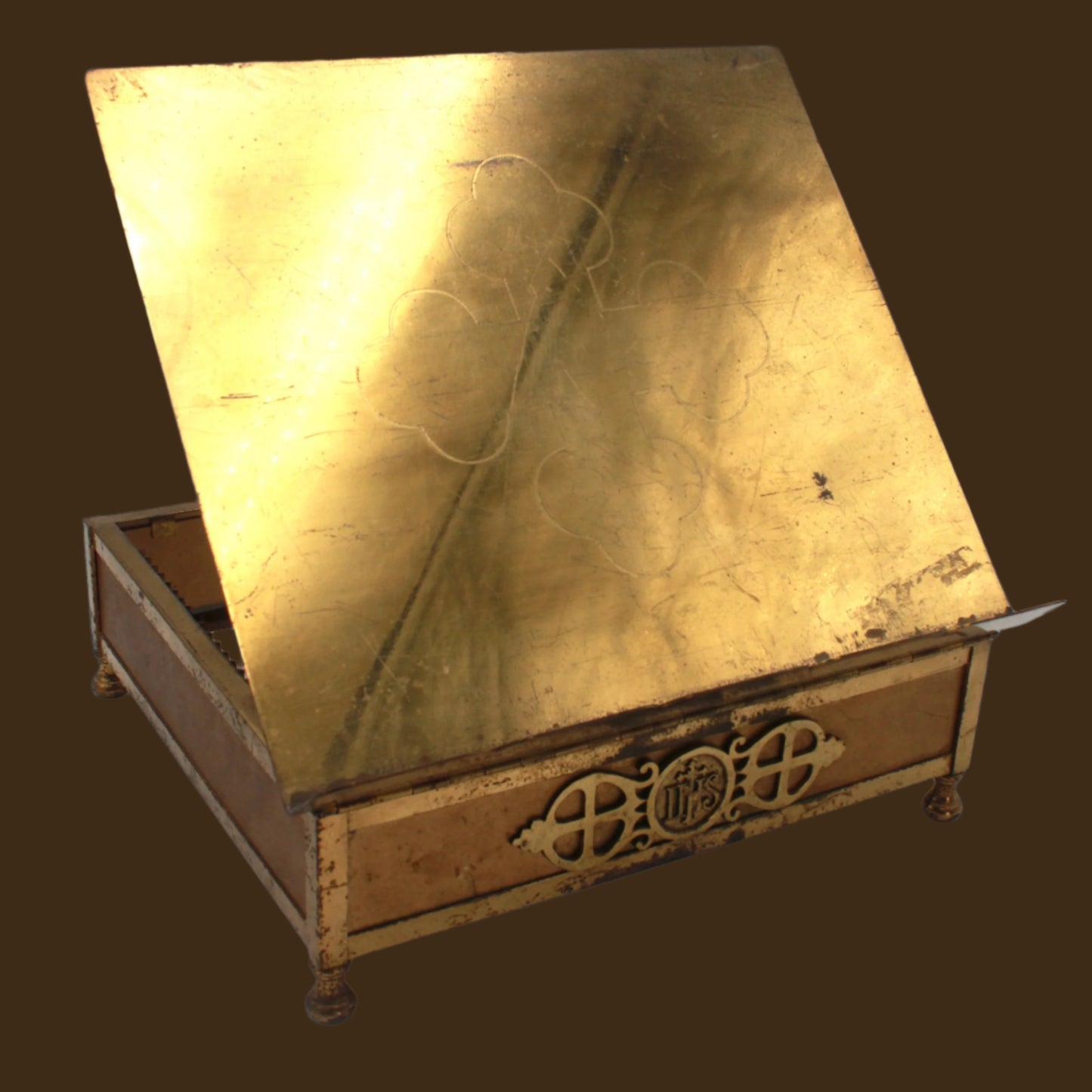 Antique Brass Adjustable Bible Book Stand