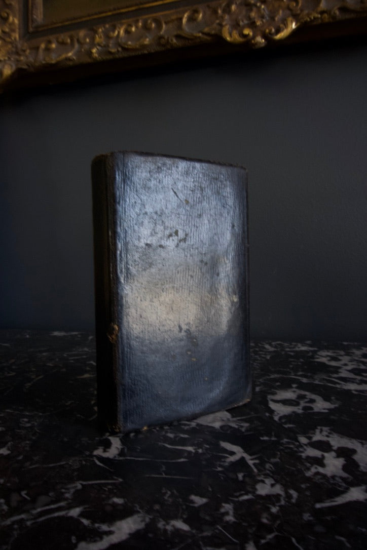 1819 "The Psalms of David" Black Leather Wallet Style Book