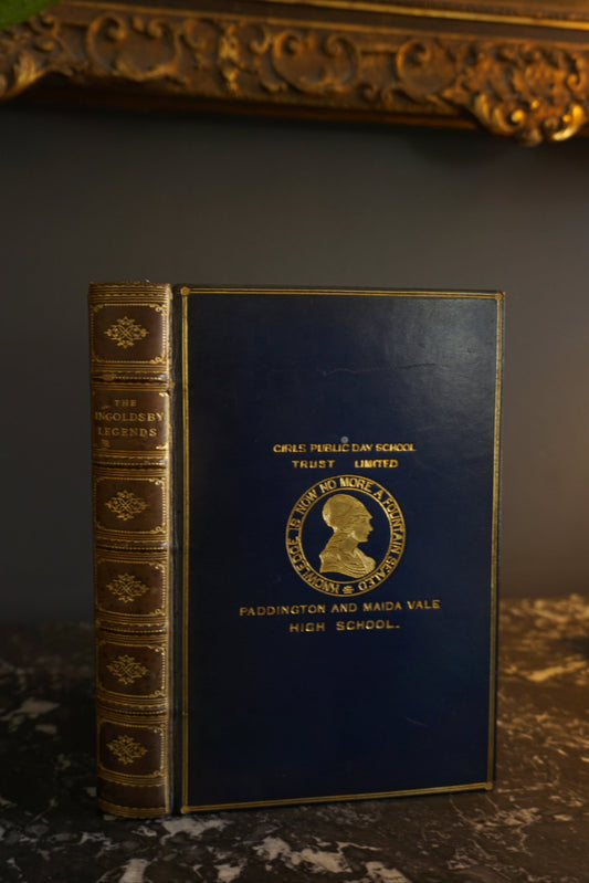 1905 "The Ingoldsby Legends" Blue Full Leather Prize Binding Book