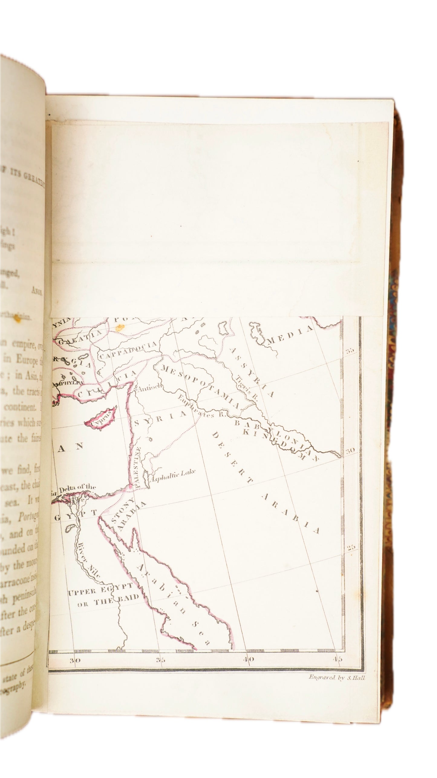 Pinnock's History of Rome 1832 Antique Half Leather Book