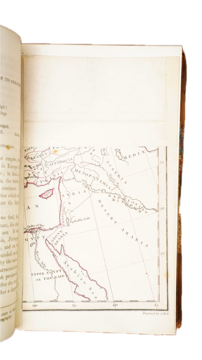 Pinnock's History of Rome 1832 Antique Half Leather Book