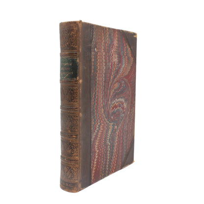 1796 "Reflections on the Rise and Fall of the Ancient Republics" Brown Half Leather Book
