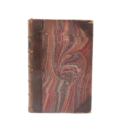 1796 "Reflections on the Rise and Fall of the Ancient Republics" Brown Half Leather Book