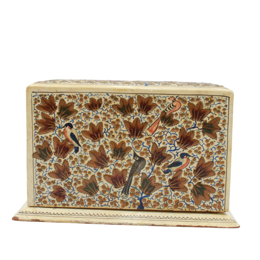 Antique Hand Painted Card Holder Box