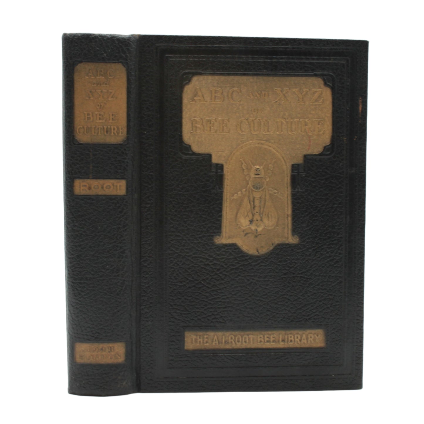 1948 "The ABC and XYZ of Bee Culture" Black Full Leather Book