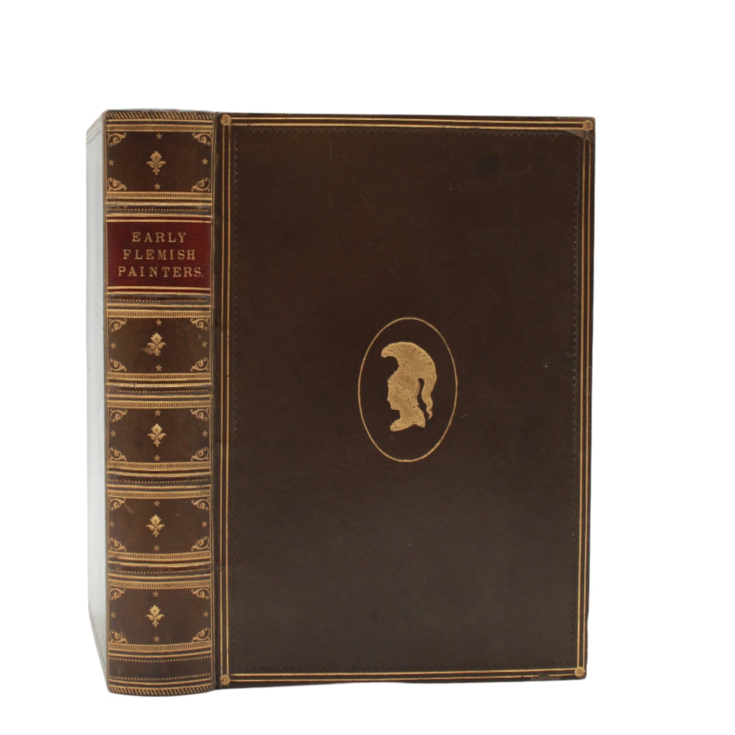 1872 " The Early Flemish Painters: Notices of Their Lives and Works" Full Leather Book