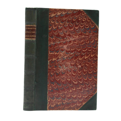 1838 Cobbett English Gardener Fold-Out Plate Half Leather